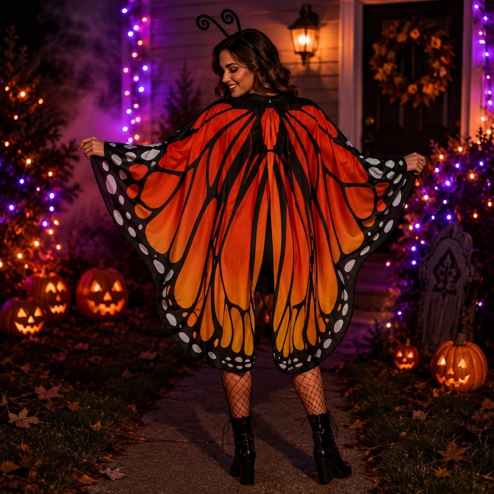 Butterfly Costume Wings Cape Women Adult Halloween Costumes
